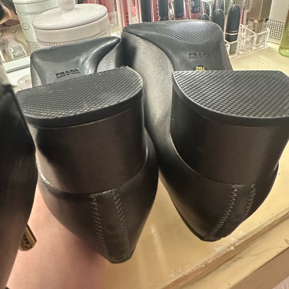 Women’s Prada Metallic Black Loafers - Picture 16 of 16